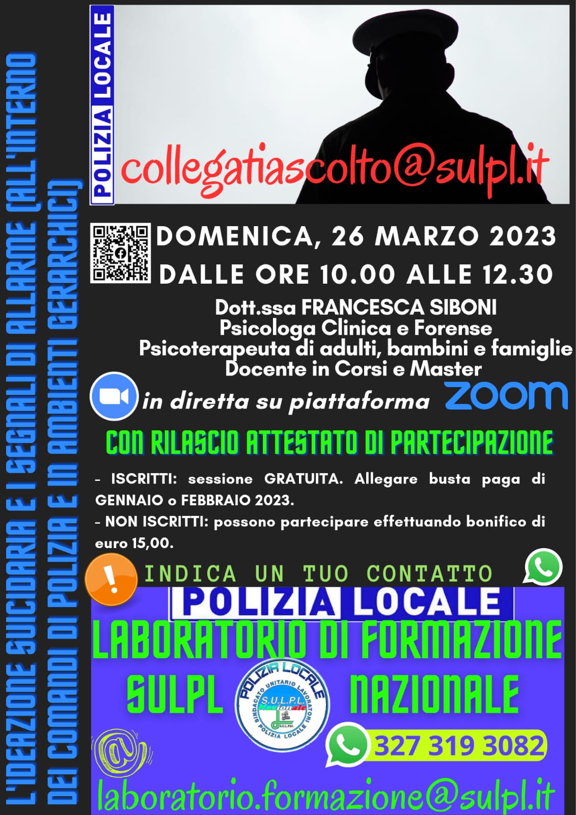 L'IDEAZIONE SUICIDARIA E I SEGNALI DI ALLARME (ALL'INTERNO DEI COMANDI DI POLIZIA E IN AMBIENTI GERARCHICI)
